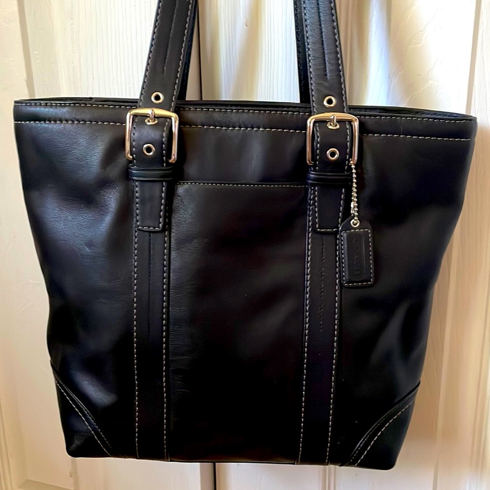 Coach OverTheShoulder Bag In Black Gem